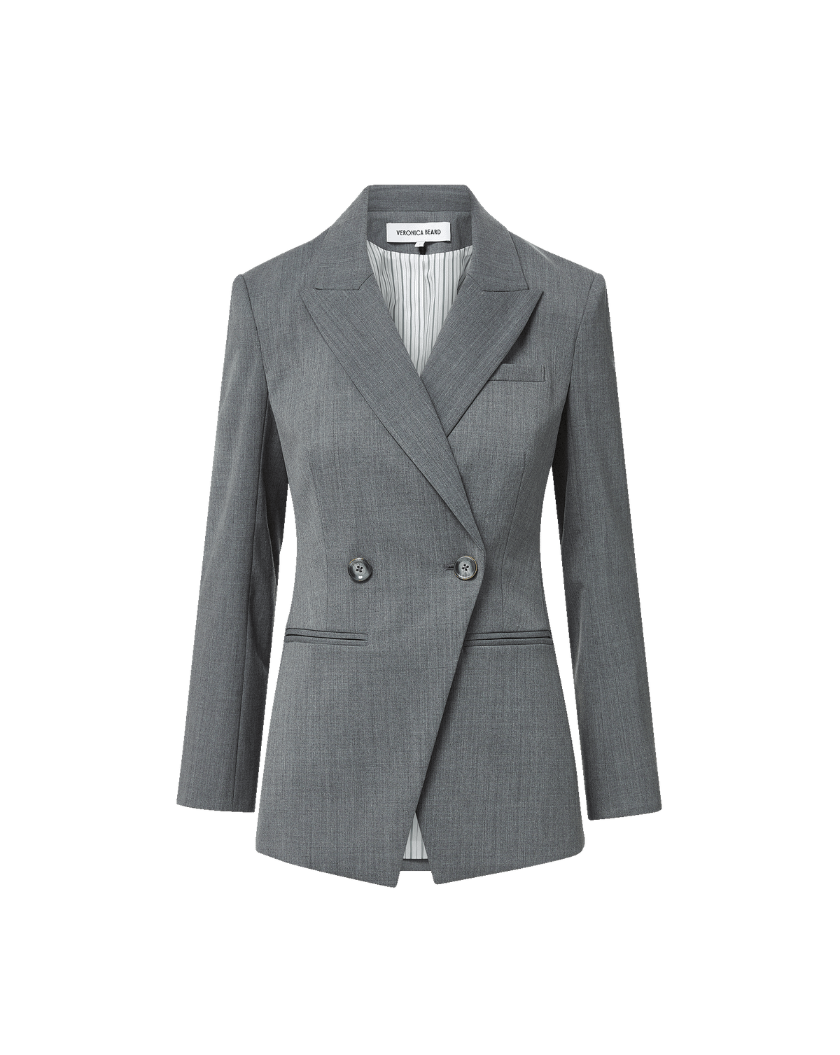 Falco Wool Dickey Jacket in Medium Heather Grey - Veronica Beard Smart Buy