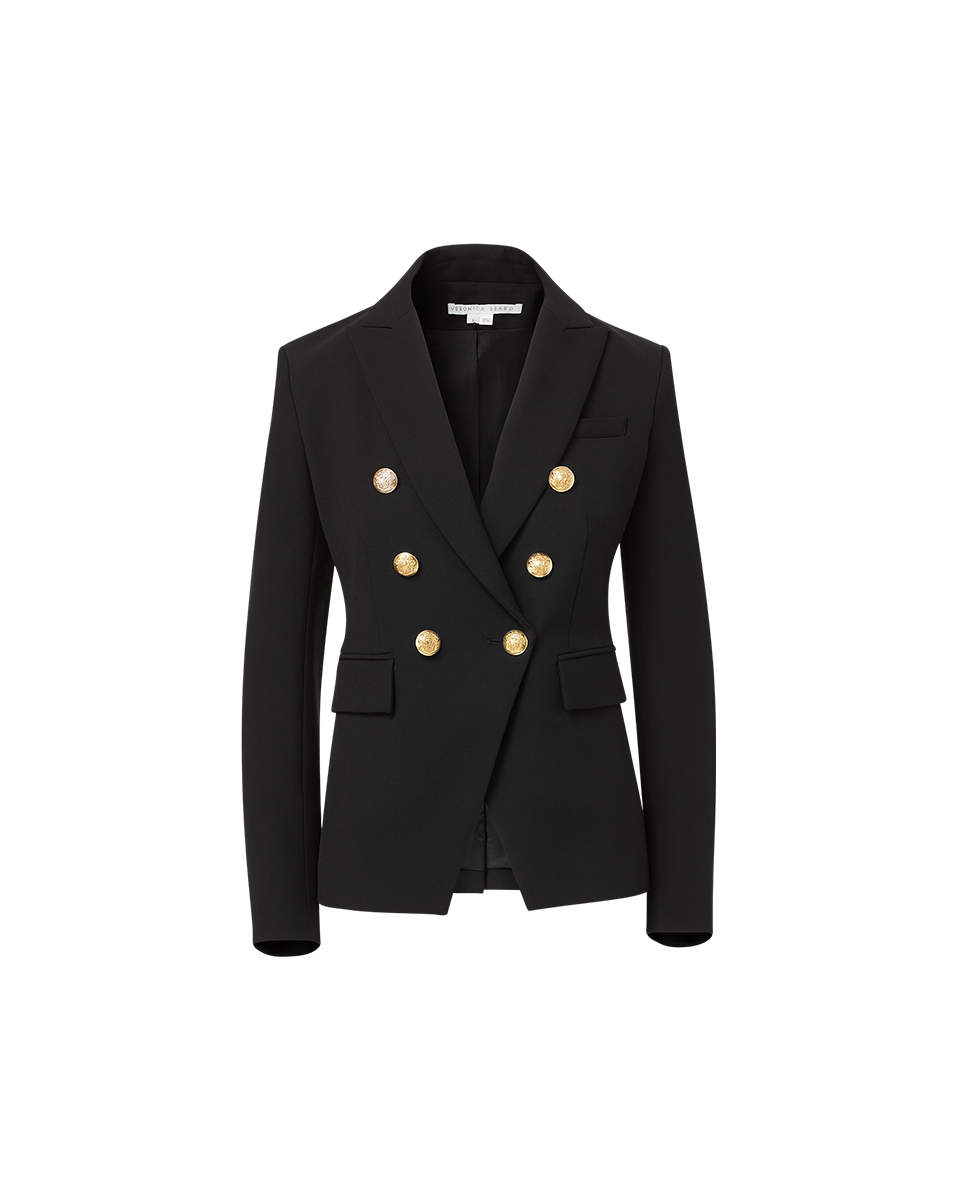 Miller Dickey Jacket in Black/Gold - Veronica Beard Featured