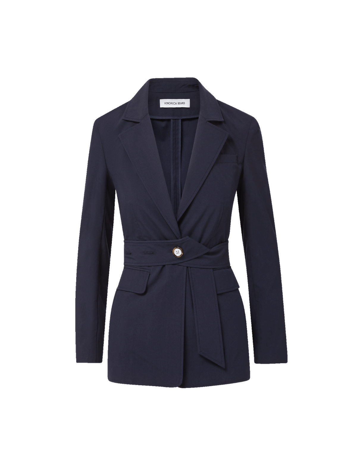 Howard Belted Jacket in Navy - Veronica Beard Best Seller