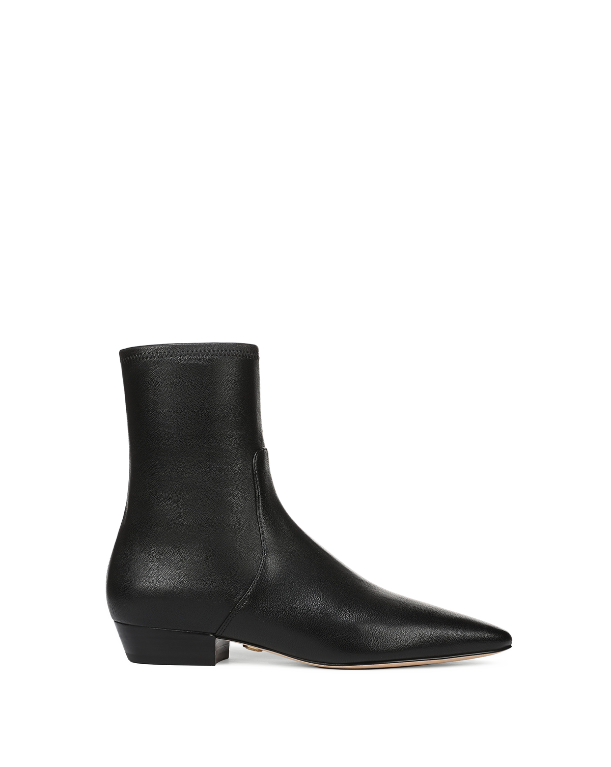 Glinda Stretch Ankle Boot in Black Leather - Veronica Beard Smart Buy