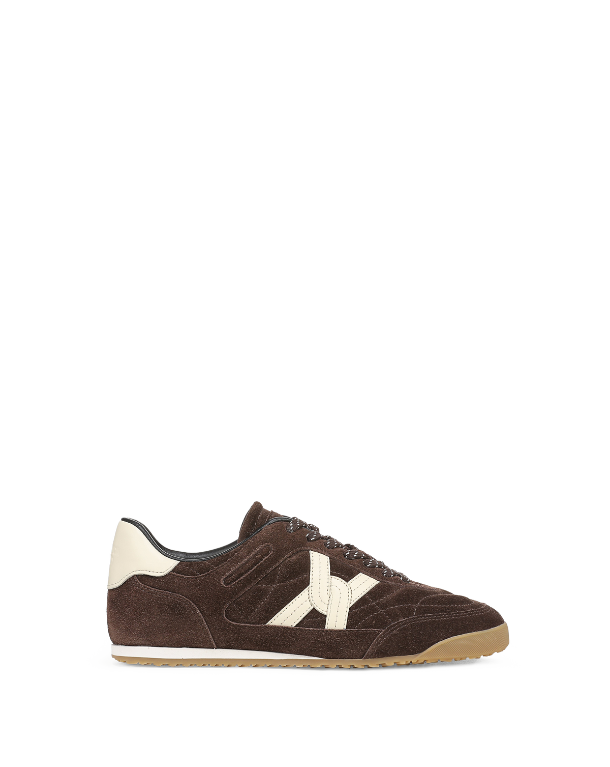 Natalia Suede Sneaker in Dark Brown - Veronica Beard Classic