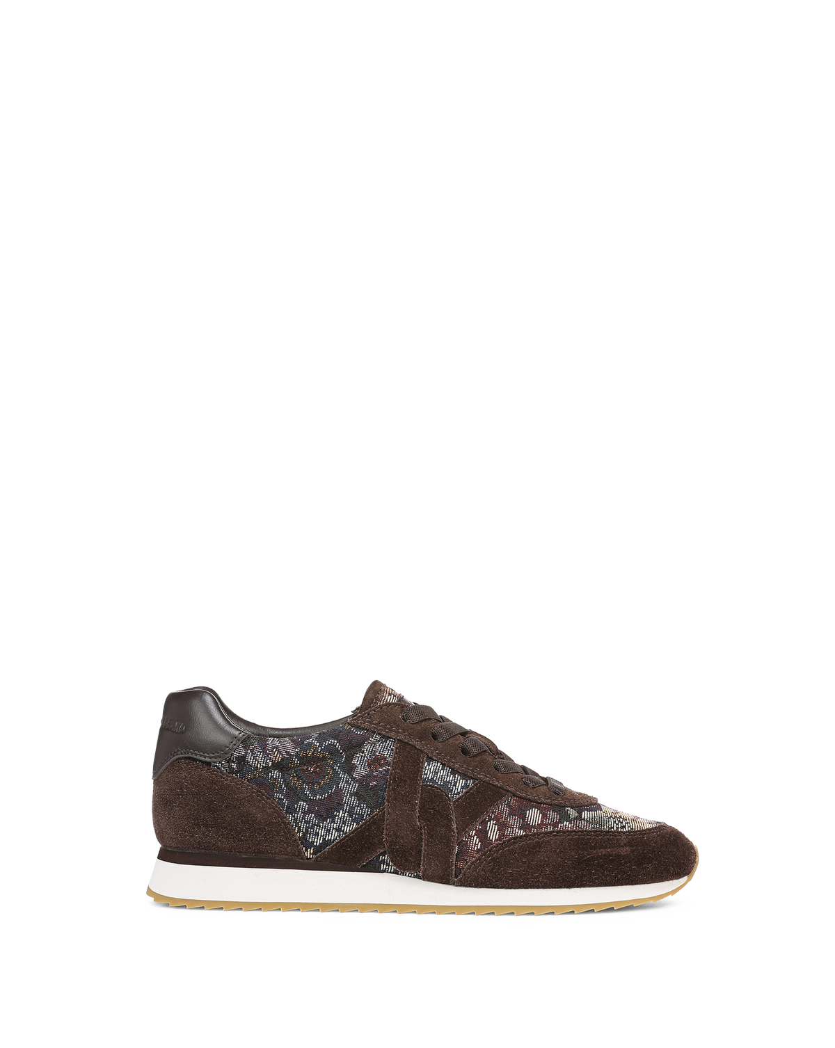 Penrose Brocade Sneaker in Dark Brown - Veronica Beard Essential