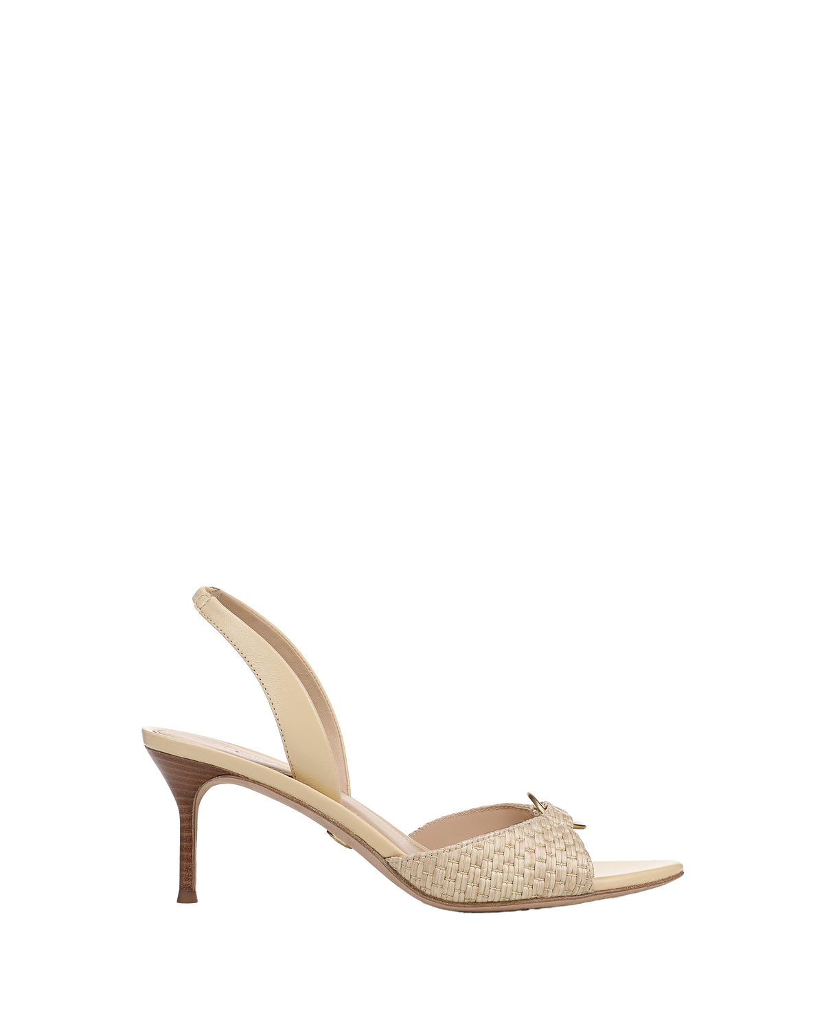 Tia Raffia Slingback Sandal in Natural - Veronica Beard Special Offer