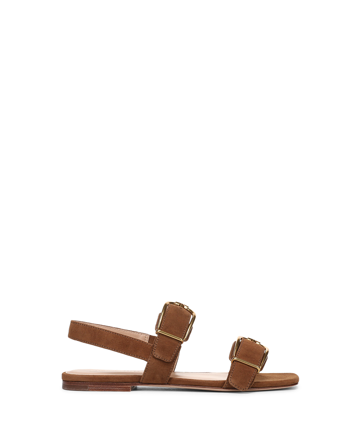Maglio Suede Sandal in Chestnut Brown - Veronica Beard Sale