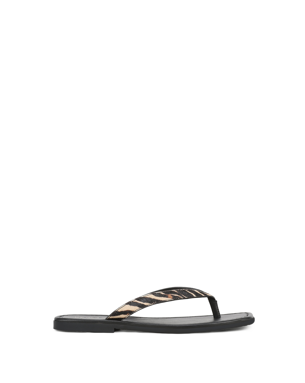 Clea Calf Hair Flip-Flop Sandal in Zebra - Veronica Beard Featured