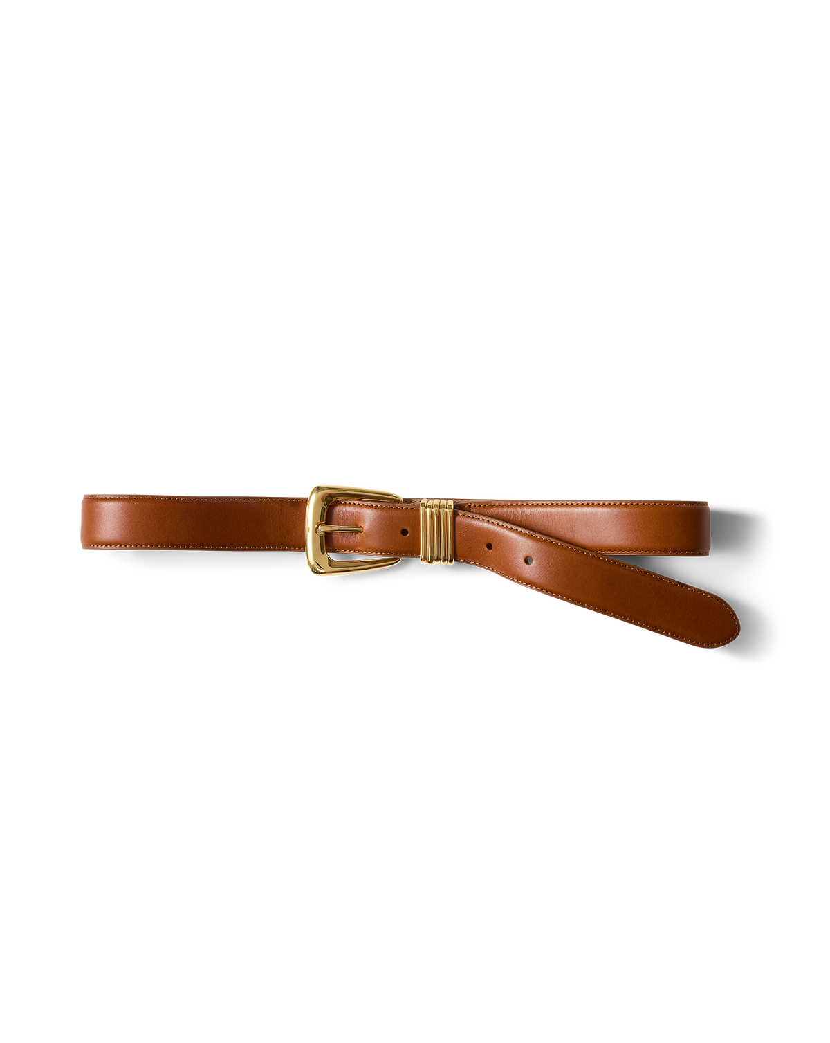 Arch Leather Belt in Tan - Veronica Beard Discount