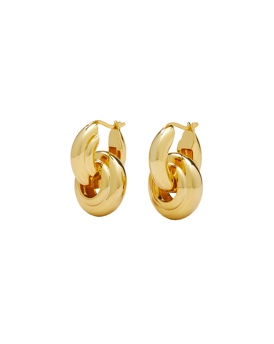 Interlocking Hoop Earring - Veronica Beard Everyday