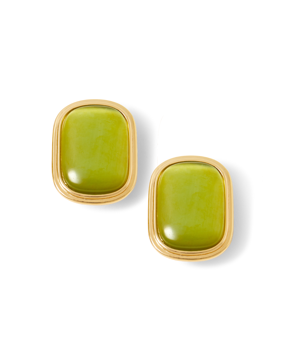 Cat’s Eye Stone Earring in Light Pistachio - Veronica Beard Recommended