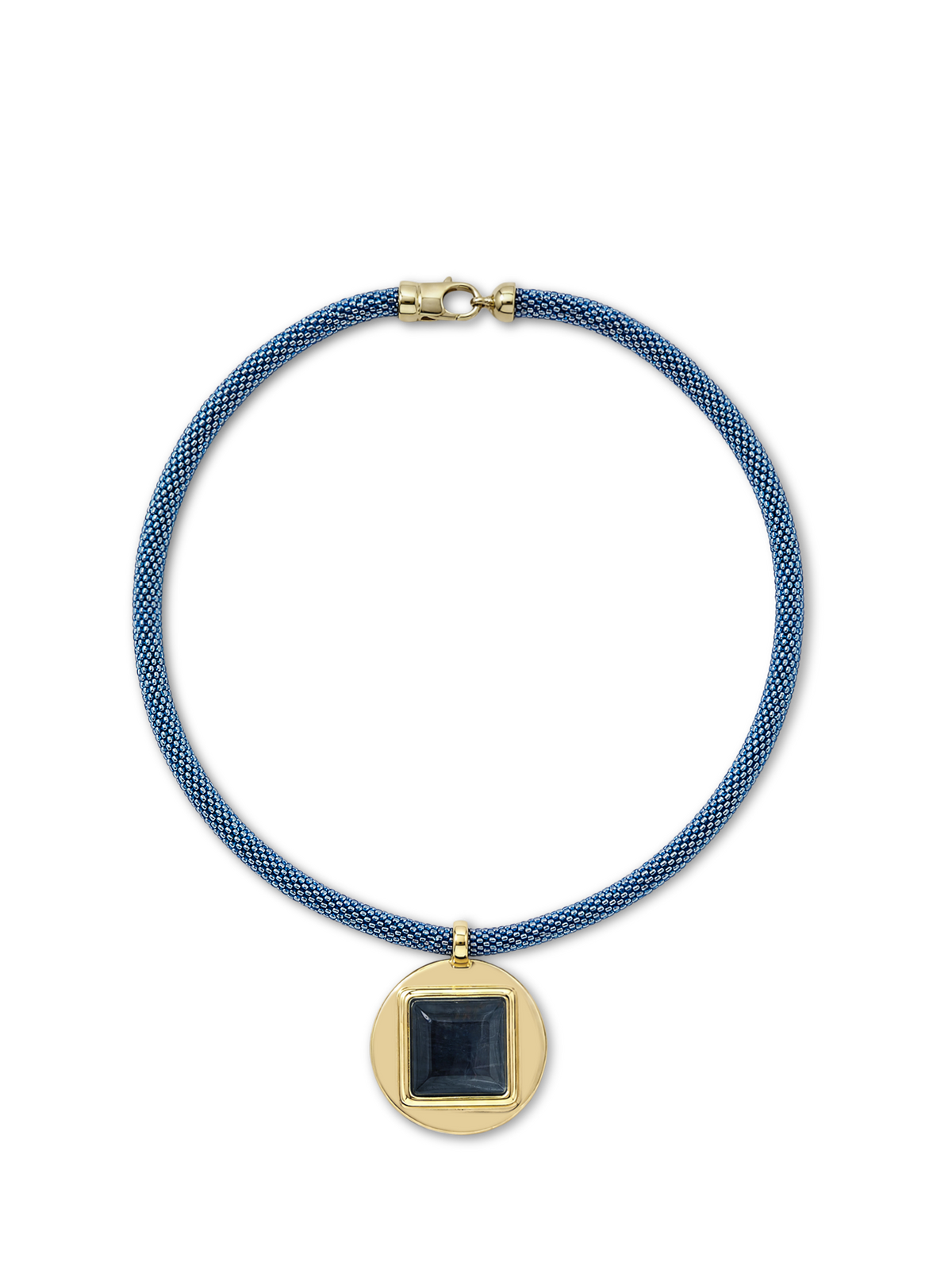 Tiger’s Eye Beaded Necklace in Blue - Veronica Beard Deals