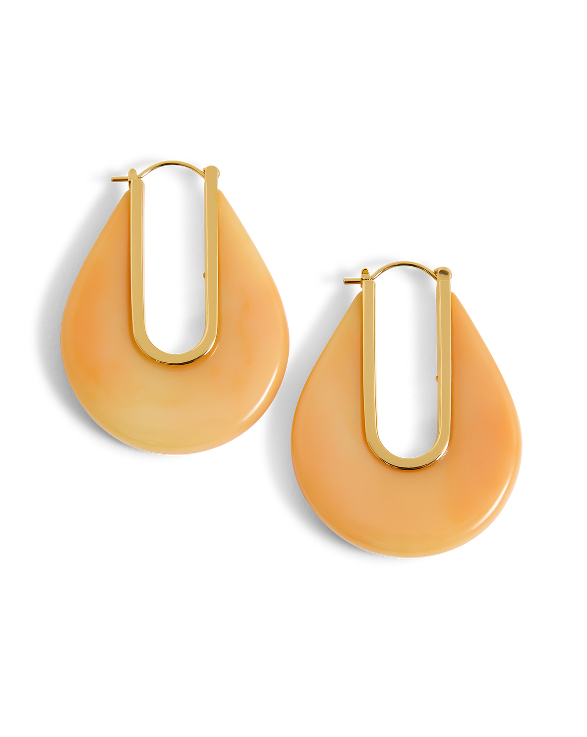 Resin Drop Hoop Earring in Sherbert - Veronica Beard Exclusive