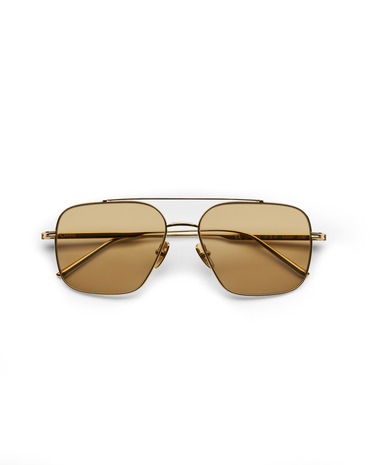 CC Titan Aviator Sunglasses in Gold - Veronica Beard Signature