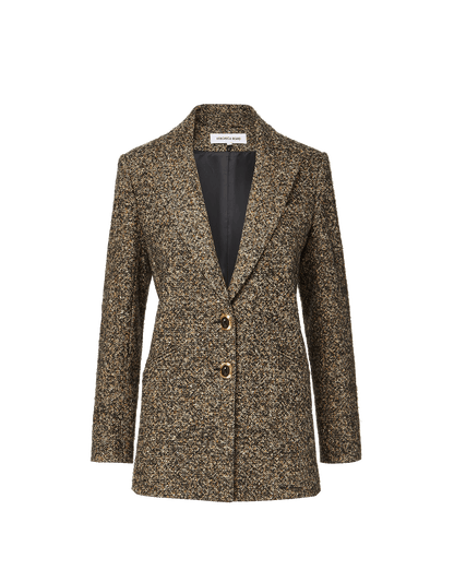 Maci Dickey Jacket in Black Melange - Veronica Beard Premium