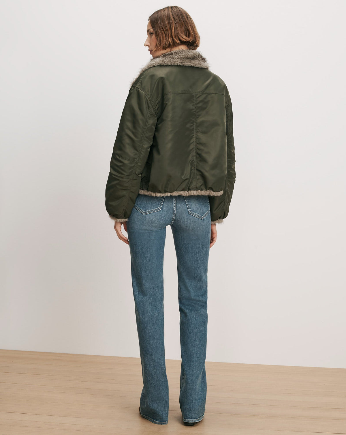 Varell Reversible Jacket in Dark Green - Veronica Beard Essential