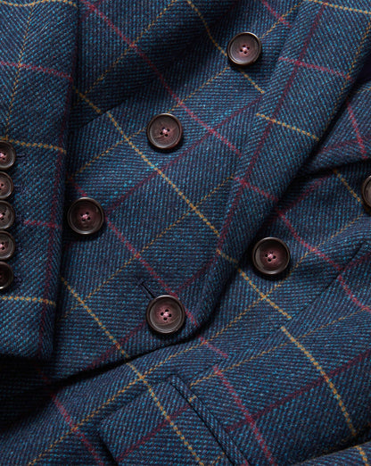 Miller Plaid Dickey Jacket in Navy - Veronica Beard Hot Sale