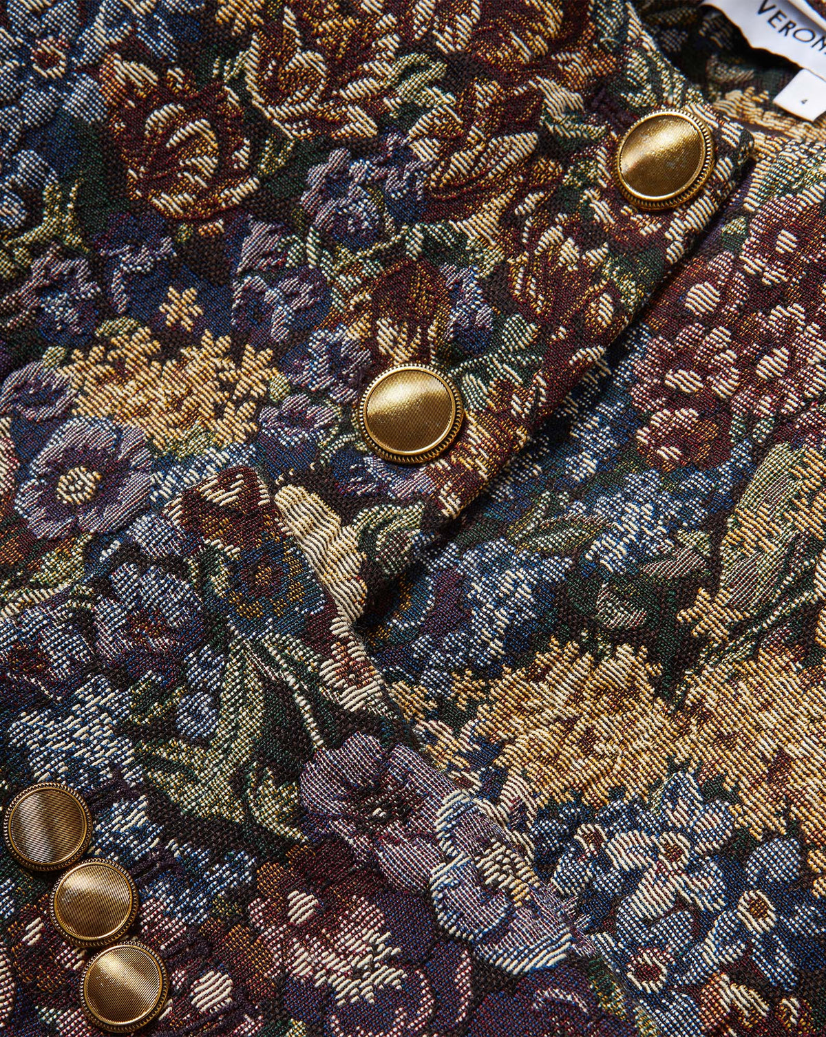 Wilde Brocade Jacket in Dark Eggplant Multi - Veronica Beard New