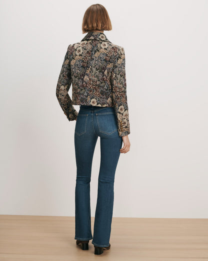 Wilde Brocade Jacket in Dark Eggplant Multi - Veronica Beard New