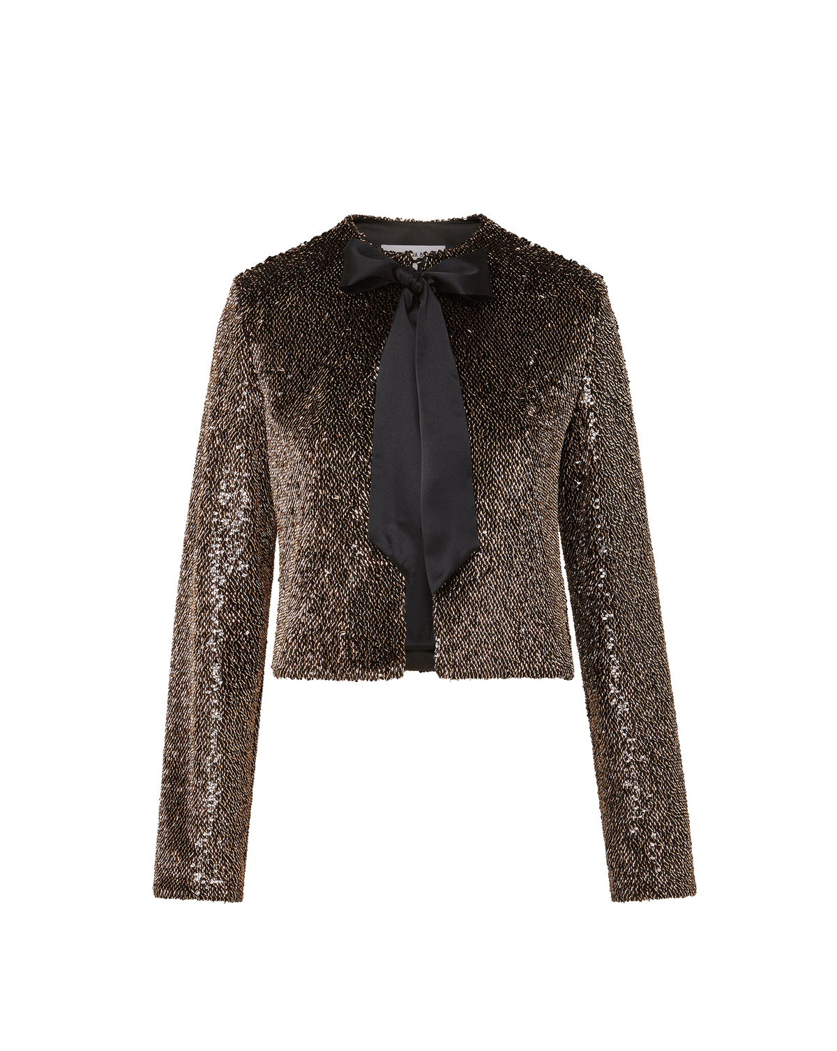 Bancroff Sequin Jacket in Copper/Black - Veronica Beard Classic