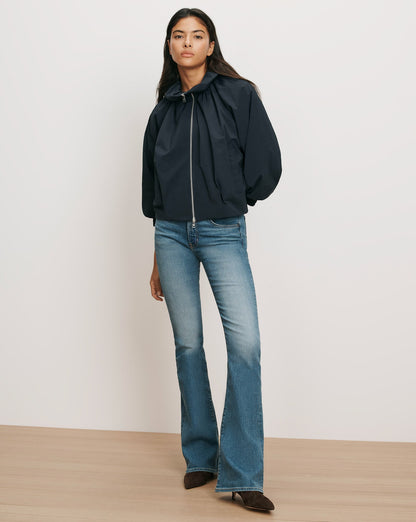 Circe Bubble Jacket in Navy - Veronica Beard Classic