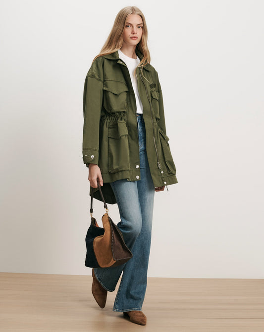 Harwin Utility Jacket in Army Green - Veronica Beard Recommended