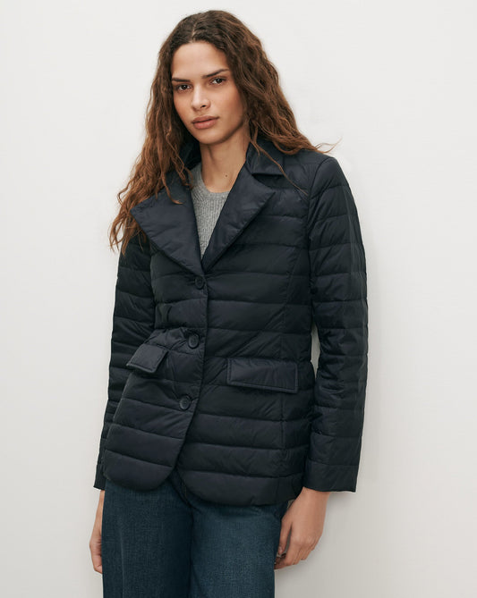 The Puffer Blazer in Navy - Veronica Beard Trending