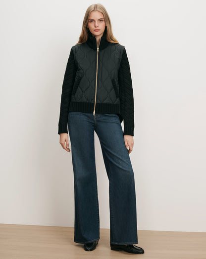 Patra Quilted Jacket in Black - Veronica Beard Recommended