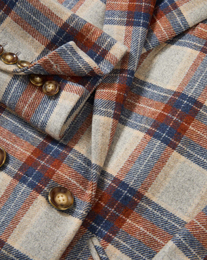 Oria Plaid Dickey Jacket in Heather Grey Multi - Veronica Beard Latest