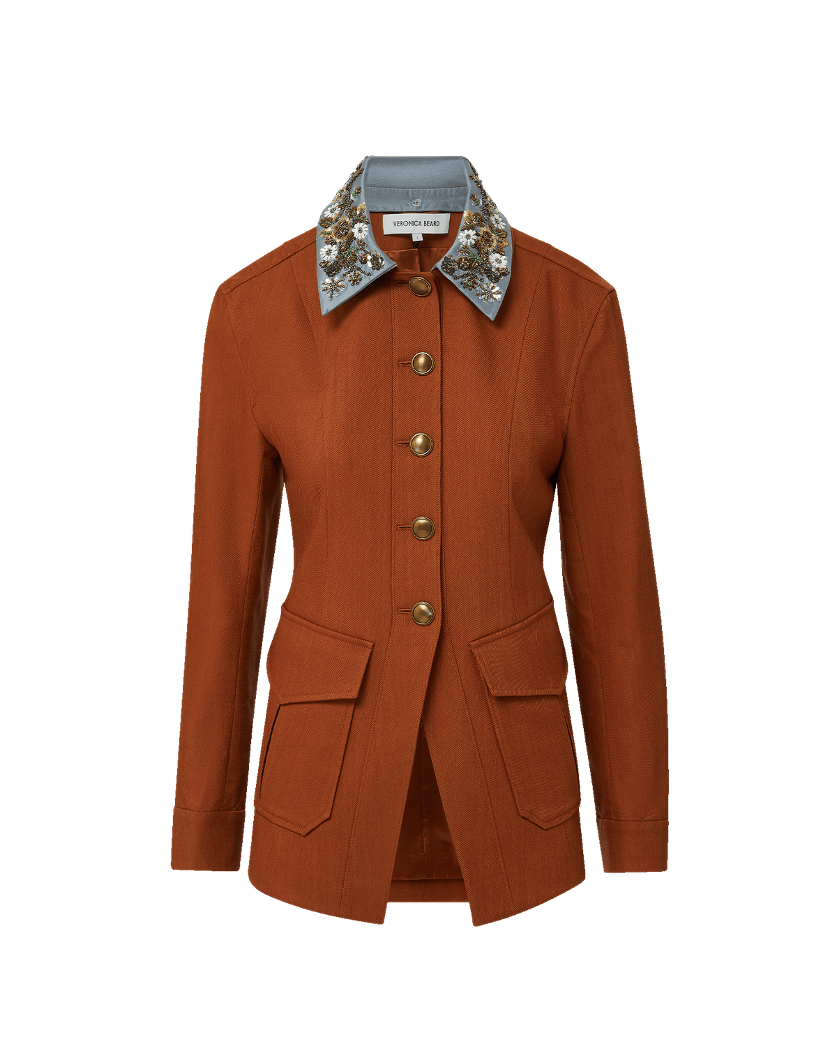 Laramie Dickey Jacket in Rust Red - Veronica Beard Featured