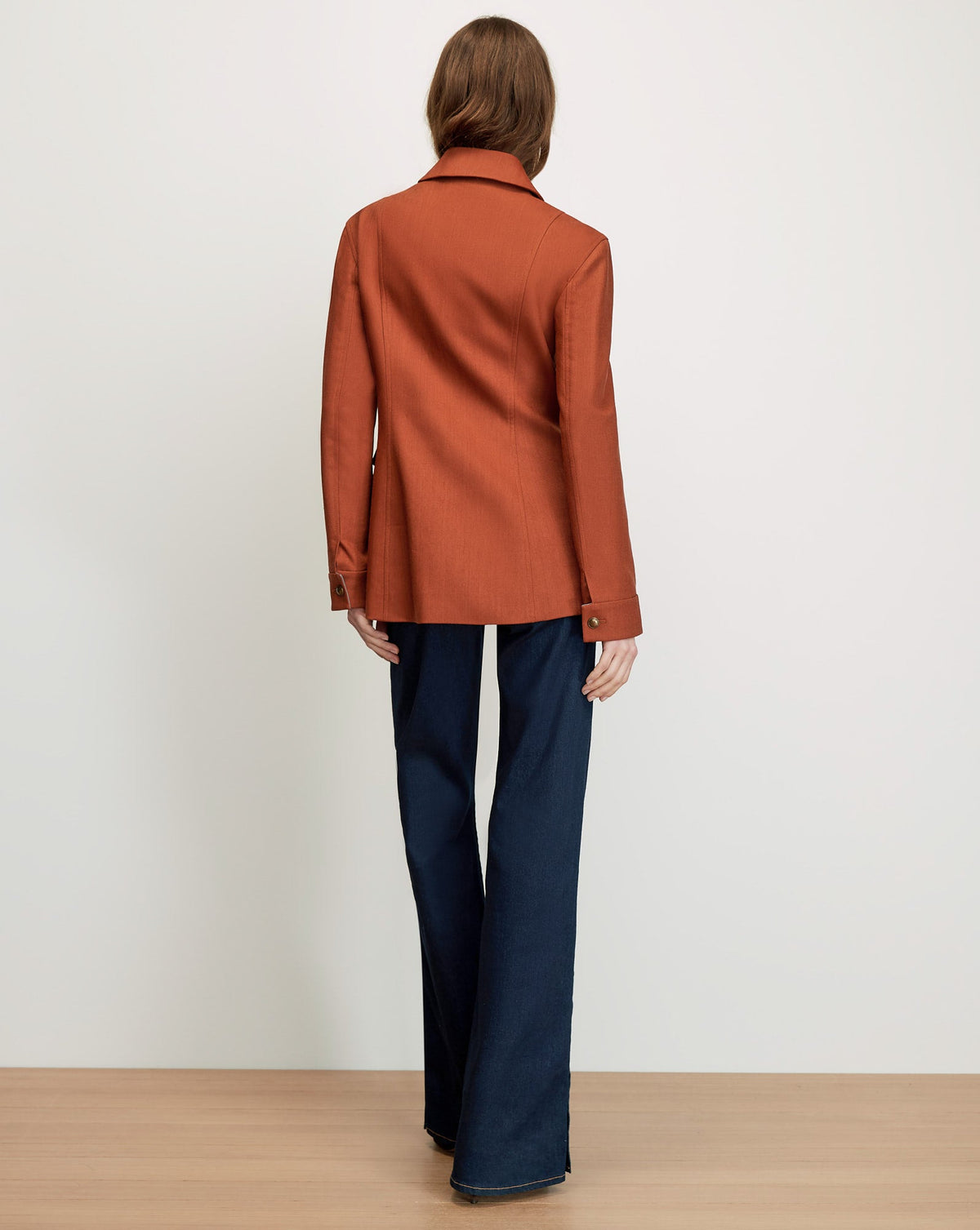 Laramie Dickey Jacket in Rust Red - Veronica Beard Featured