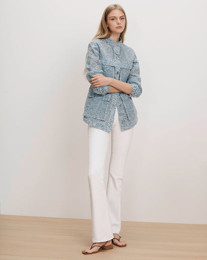 Beverly Skinny Flared White Jeans - Veronica Beard Essential