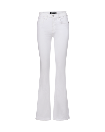 Beverly Skinny Flared White Jeans - Veronica Beard Essential