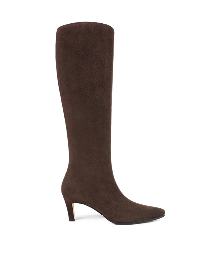 Aisla Mid-Heel Boot in Espresso - Veronica Beard Best Price