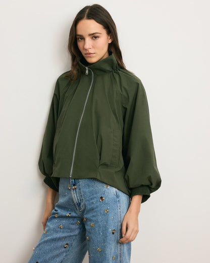 Circe Bubble Jacket in Army - Veronica Beard Premium