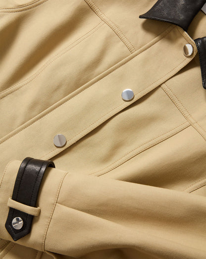 Talla Peplum Jacket in Tan Sand - Veronica Beard Latest
