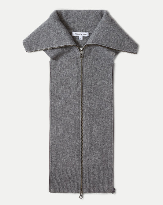 Beach Cashmere Dickey in Medium Heather Grey - Veronica Beard Discount