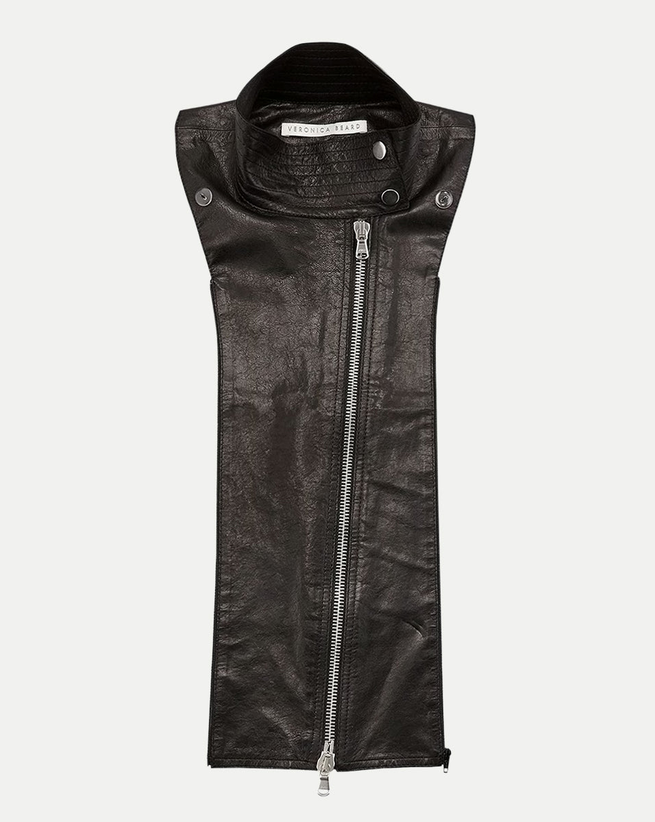 Lambskin Leather Moto Dickey - Veronica Beard Popular