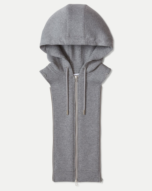 Oversized Hoodie Dickey in Grey Melange - Veronica Beard Trending