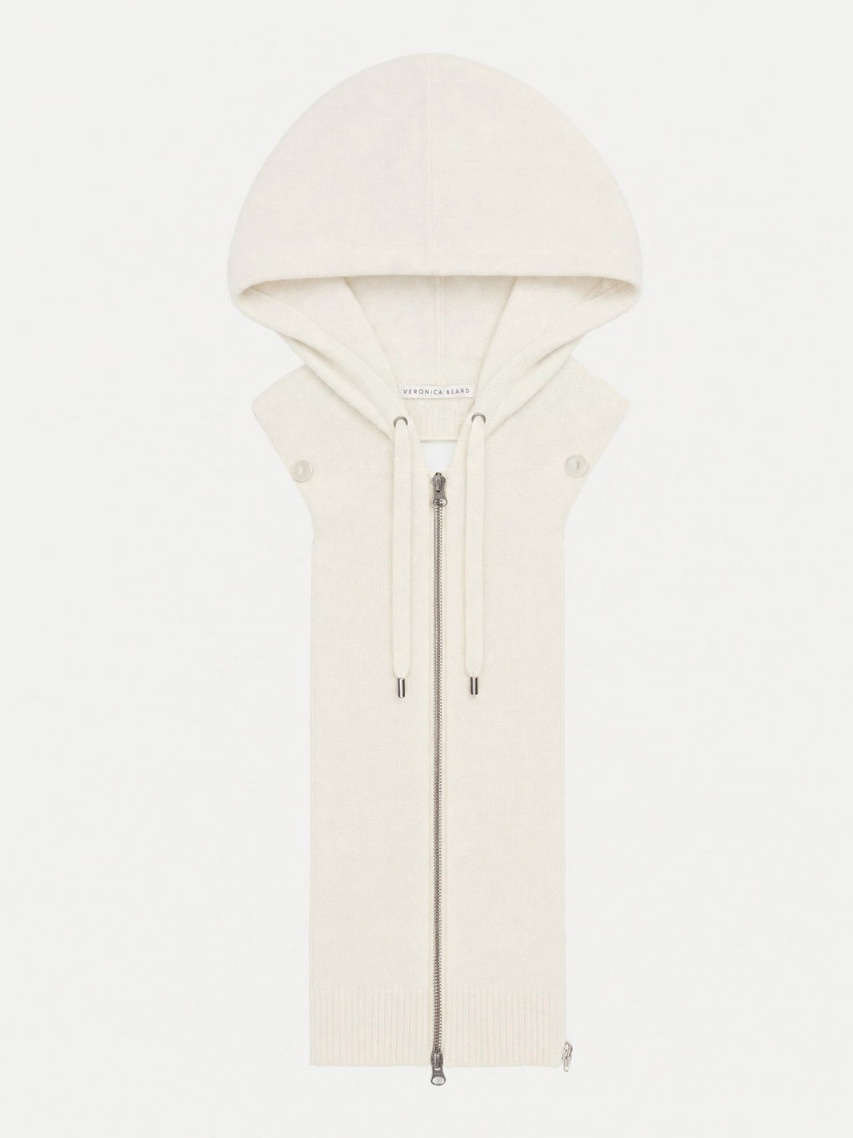 Cashmere Hoodie Dickey in Ivory - Veronica Beard Everyday