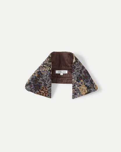 Brocade Removable Collar in Floral - Veronica Beard Best Seller
