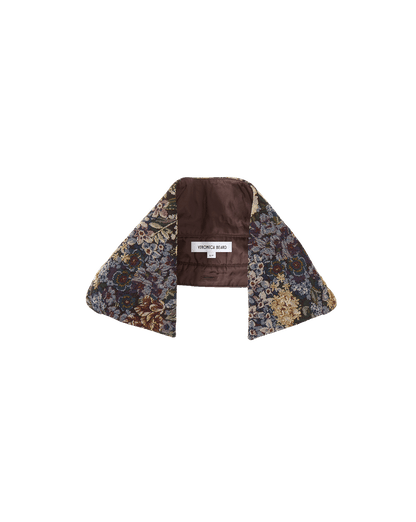 Brocade Removable Collar in Floral - Veronica Beard Best Seller