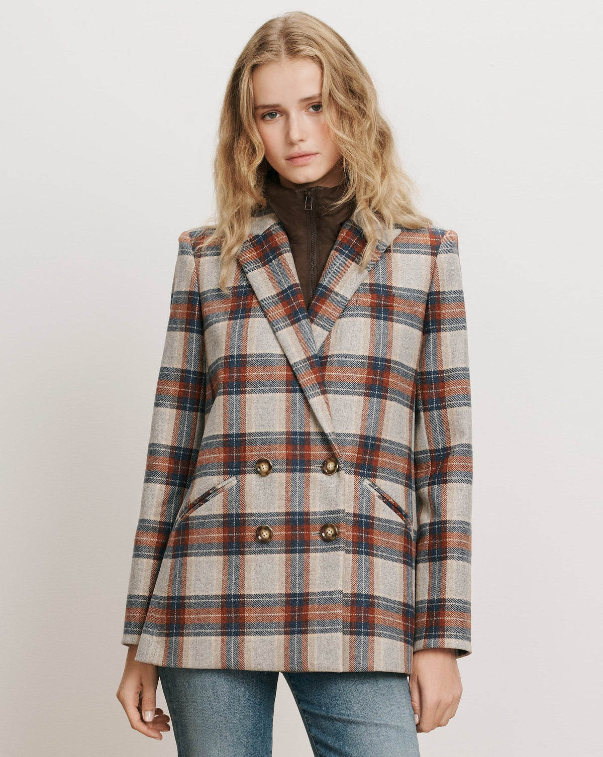 Puffer Dickey Insert in Dark Brown Espresso - Veronica Beard Special Offer