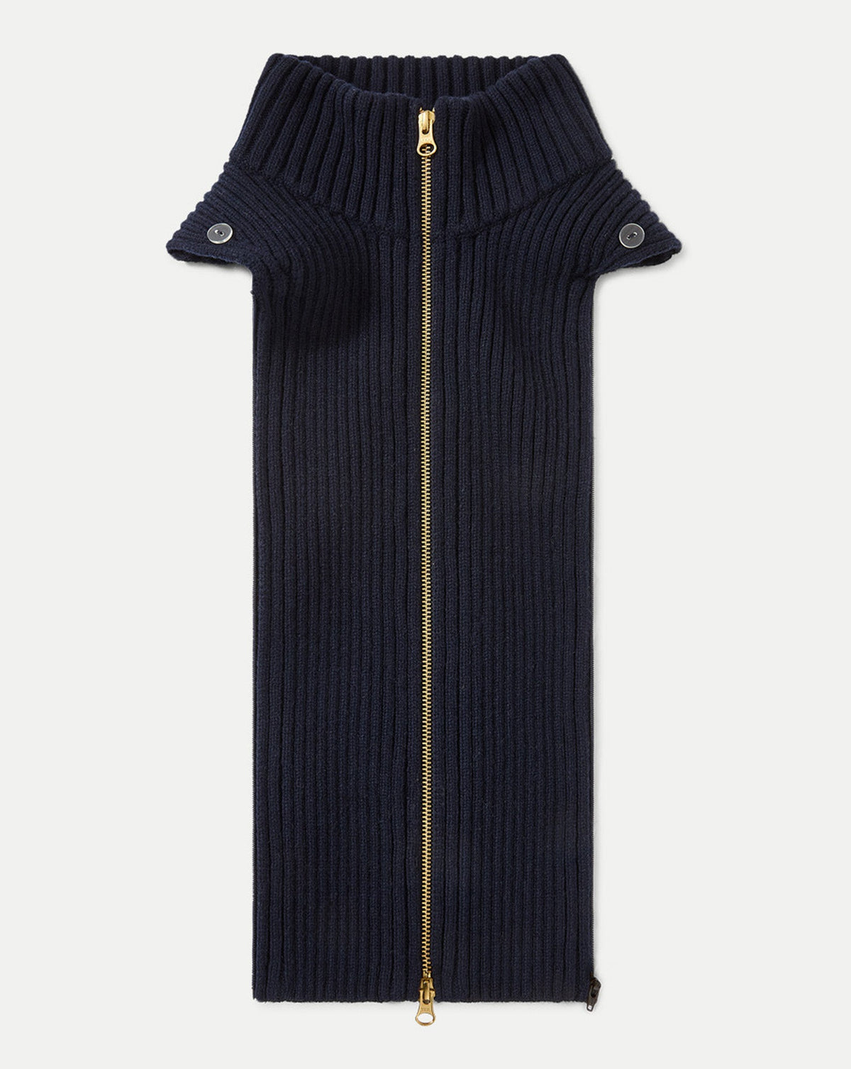Turtleneck Dickey Insert in Navy - Veronica Beard Featured