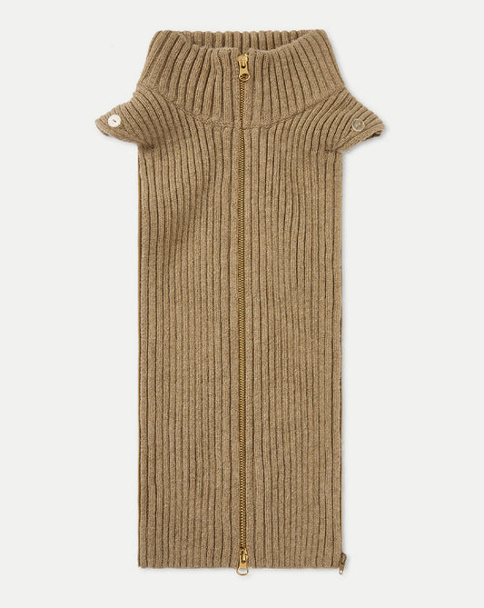 Turtleneck Dickey Insert in Desert Taupe - Veronica Beard Recommended