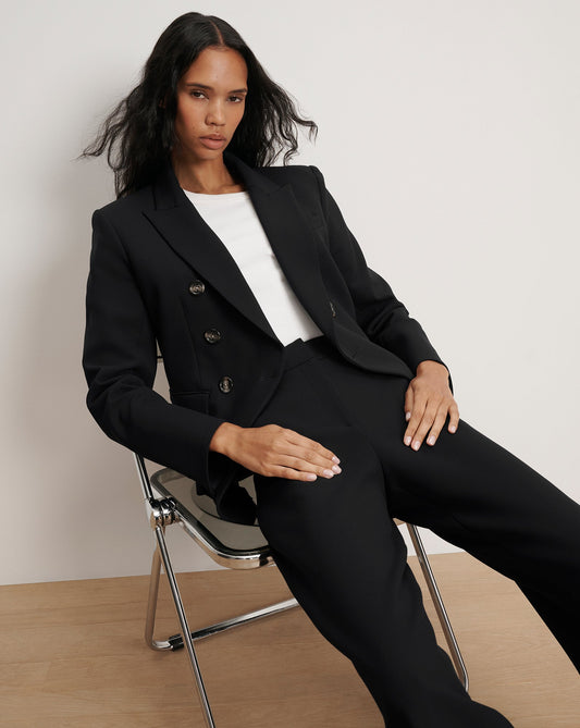 Miller Dickey Jacket in Black - Veronica Beard Classic