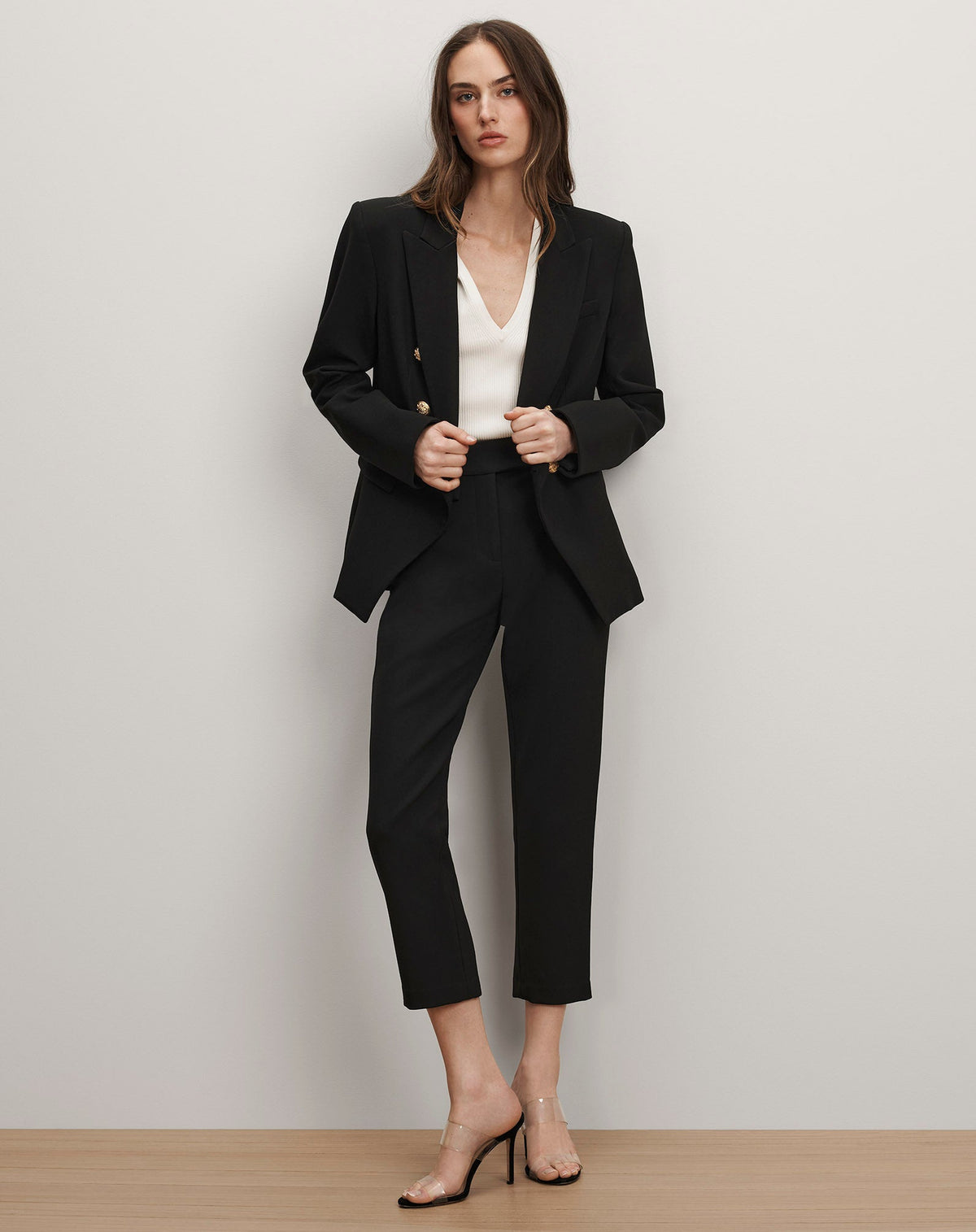 Miller Dickey Jacket in Black/Gold - Veronica Beard Featured