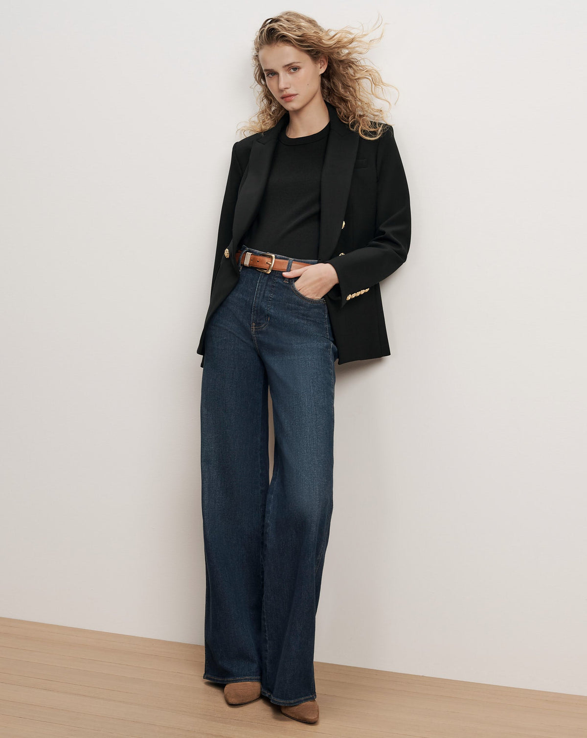 Miller Dickey Jacket in Black/Gold - Veronica Beard Featured