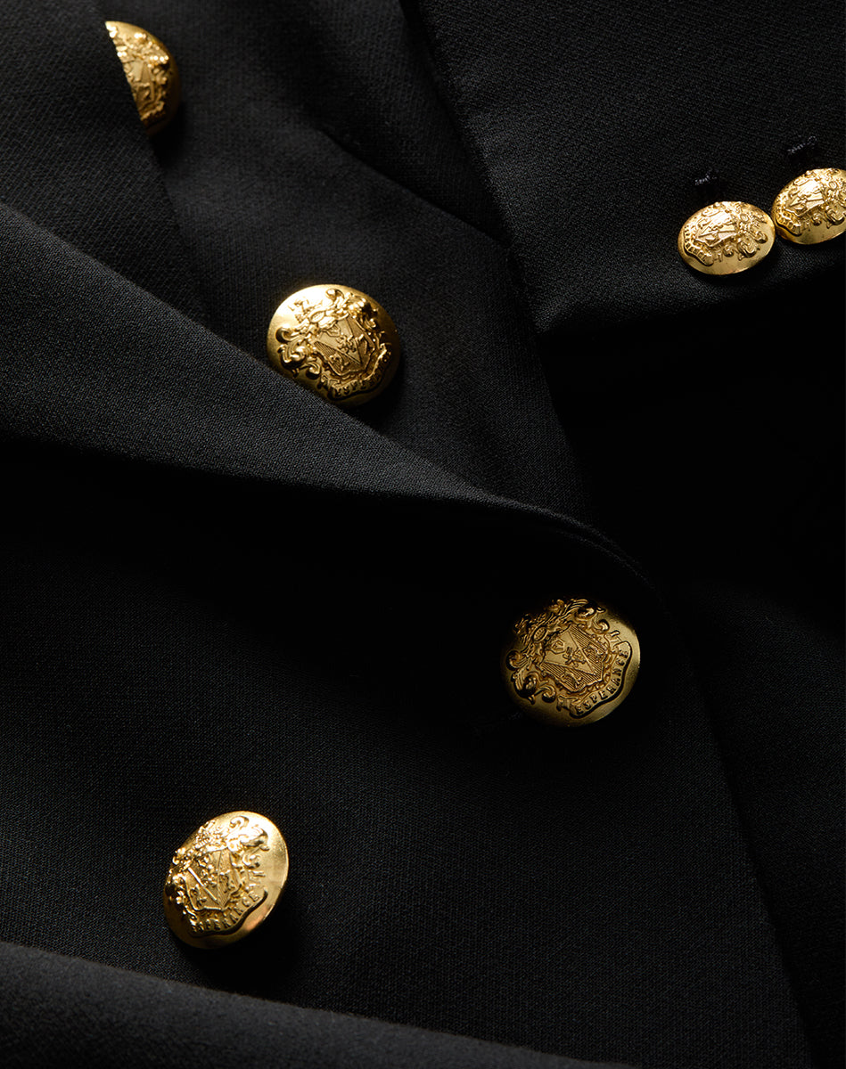 Miller Dickey Jacket in Black/Gold - Veronica Beard Featured