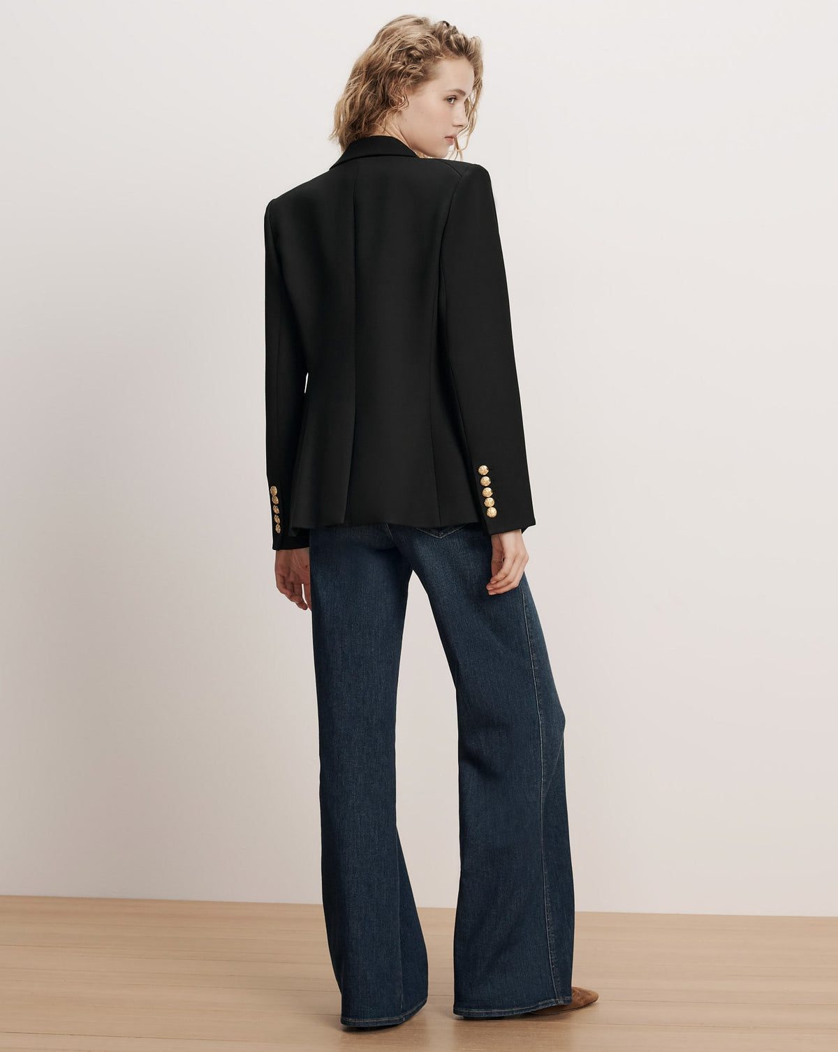 Miller Dickey Jacket in Black/Gold - Veronica Beard Featured