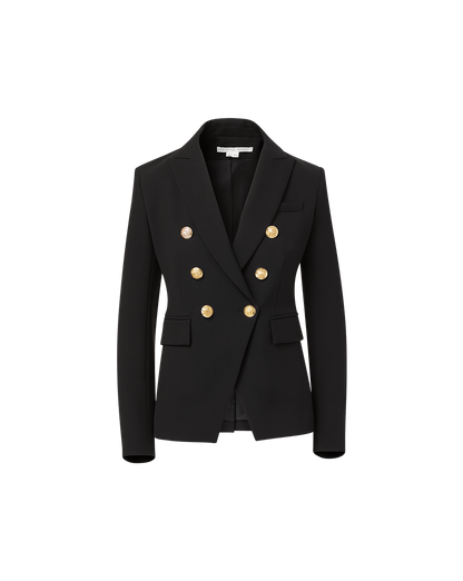 Miller Dickey Jacket in Black/Gold - Veronica Beard Featured