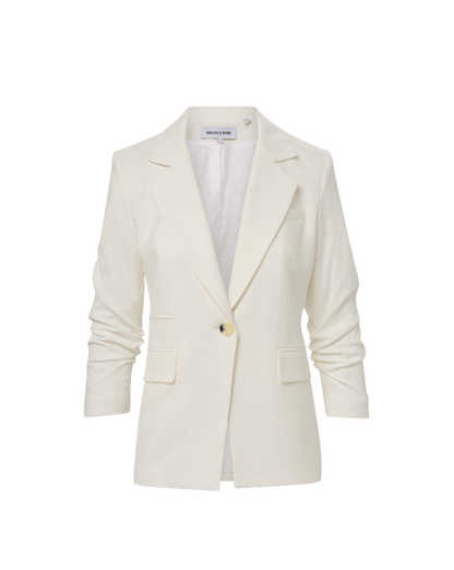Battista Dickey Jacket in Dove White - Veronica Beard Hot Sale