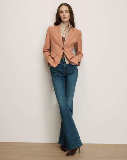 Isaac Dickey Jacket in Chai Pink - Veronica Beard Customer Favorite